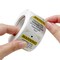 Wrapables 1.5 inch Yellow Extreme Happiness Warning Small Business Thank You Stickers Roll, Sealing Stickers and Labels for Boxes, Envelopes, Bags and Packages (500pcs)